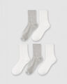 Paquete Calcetines Largos Blanco,BLANCO